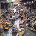Marché flottant Thaïlande